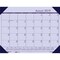 Academic Ecotones Calendar Desk Pad, Orchid Paper/Cordovan Holder, Pack of 2